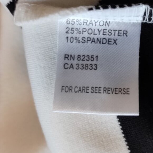 Vintage Modella Black and White Striped Shawl style Cardigan - Picture 6 of 11